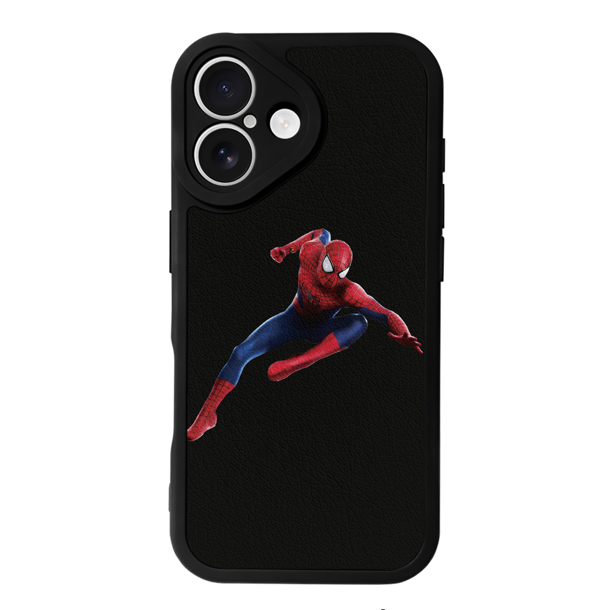 （画像用） Spider Man スパイダーマン 【iPhone 16シリーズ対応】シリコンスマホケース（レザー調） 材質：シリコン